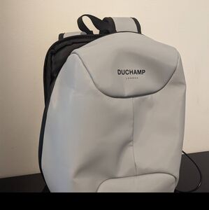 DUCHAMP Anti Theft iPad Tablet Sleeve Light Grey Small Rubberized Backpack